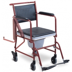 Αναπηρικό Αμαξίδιο Τουαλέτας-Μπάνιου AC 32 Κόκκινο