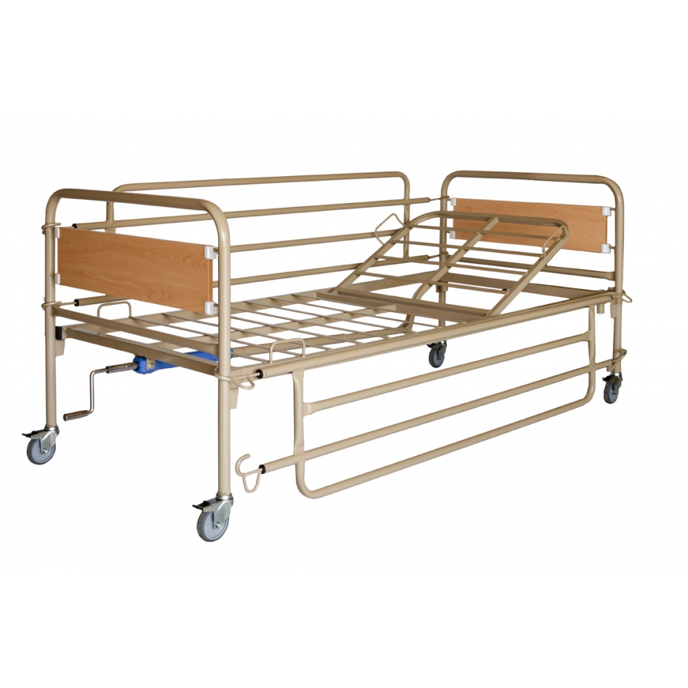 Νοσοκομειακό Κρεβάτι Μονόσπαστο με Ρόδες AC-400W
